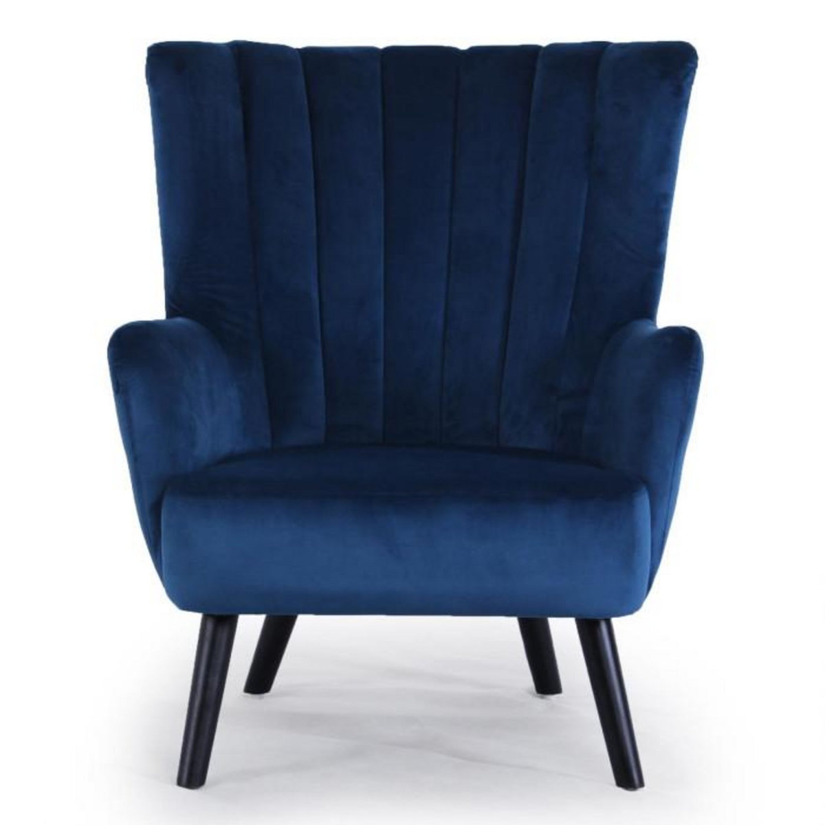 Paris Prix Fauteuil Scandinave Velours  Velvet  94cm Bleu