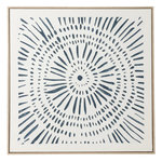 Paris Prix Tableau Déco  Circle  80x80cm Blanc & Bleu