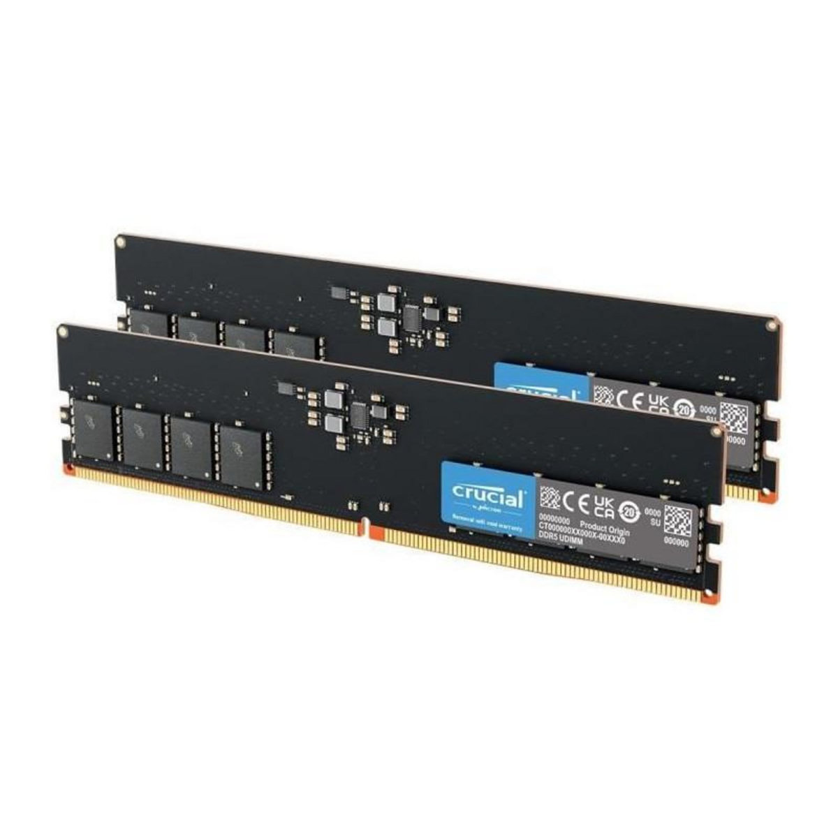 Crucial CRUCIAL Mémoire RAM DDR5 - Kit 128GB (2 x 64GO) - 5600 MT/s - CL46