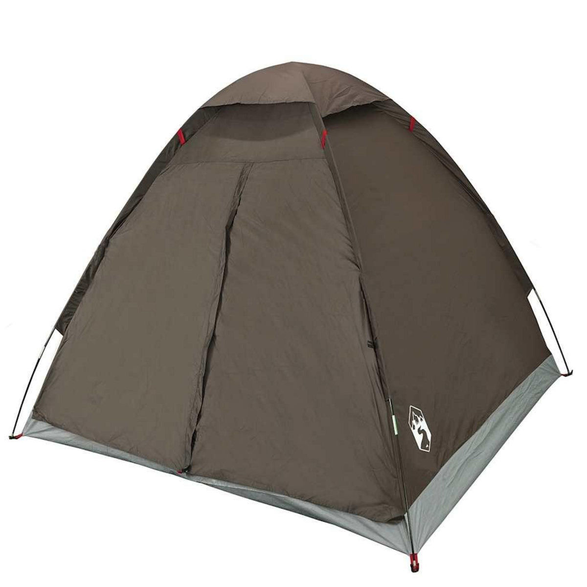 VIDAXL Tente de camping a dome 2 personne marron impermeable