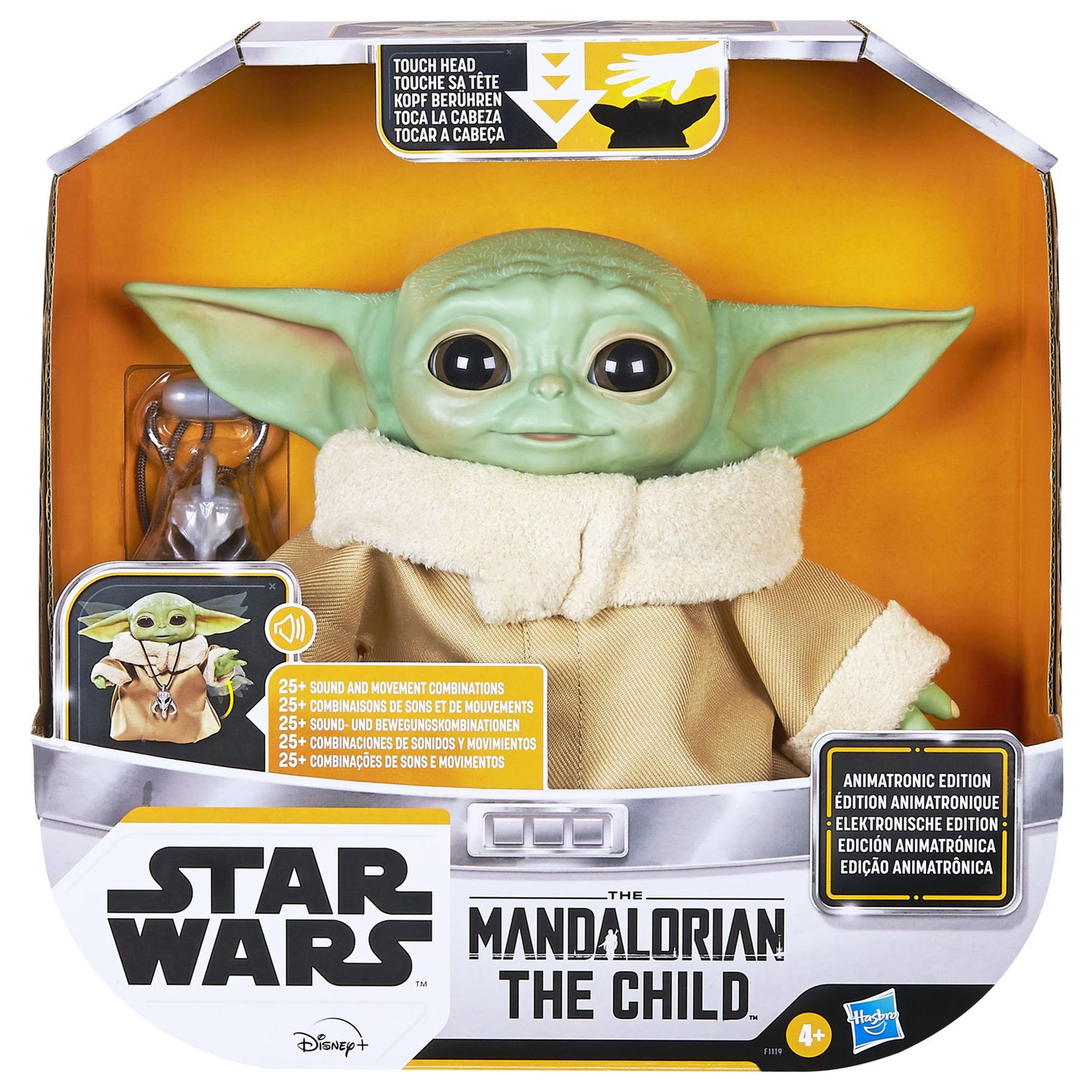 Voir la diapositive 4 : HASBRO Star Wars The Mandalorian - Figurine Interactive The Child Animatronique alias Baby Yoda - 19cm