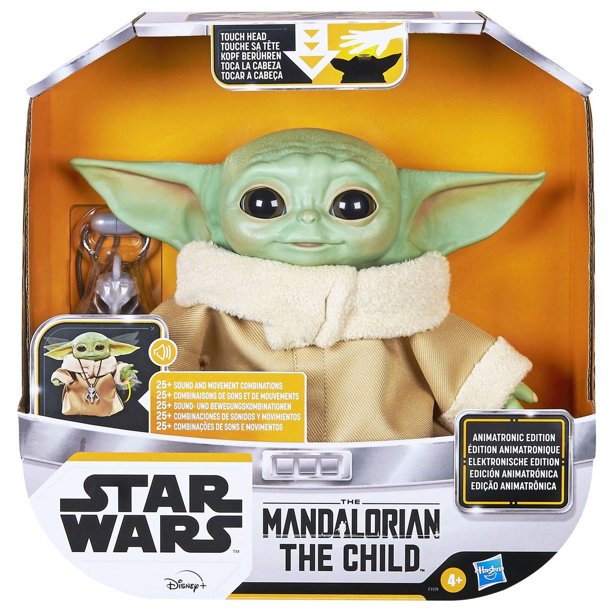 HASBRO Star Wars The Mandalorian - Figurine Interactive The Child Animatronique alias Baby Yoda - 19cm