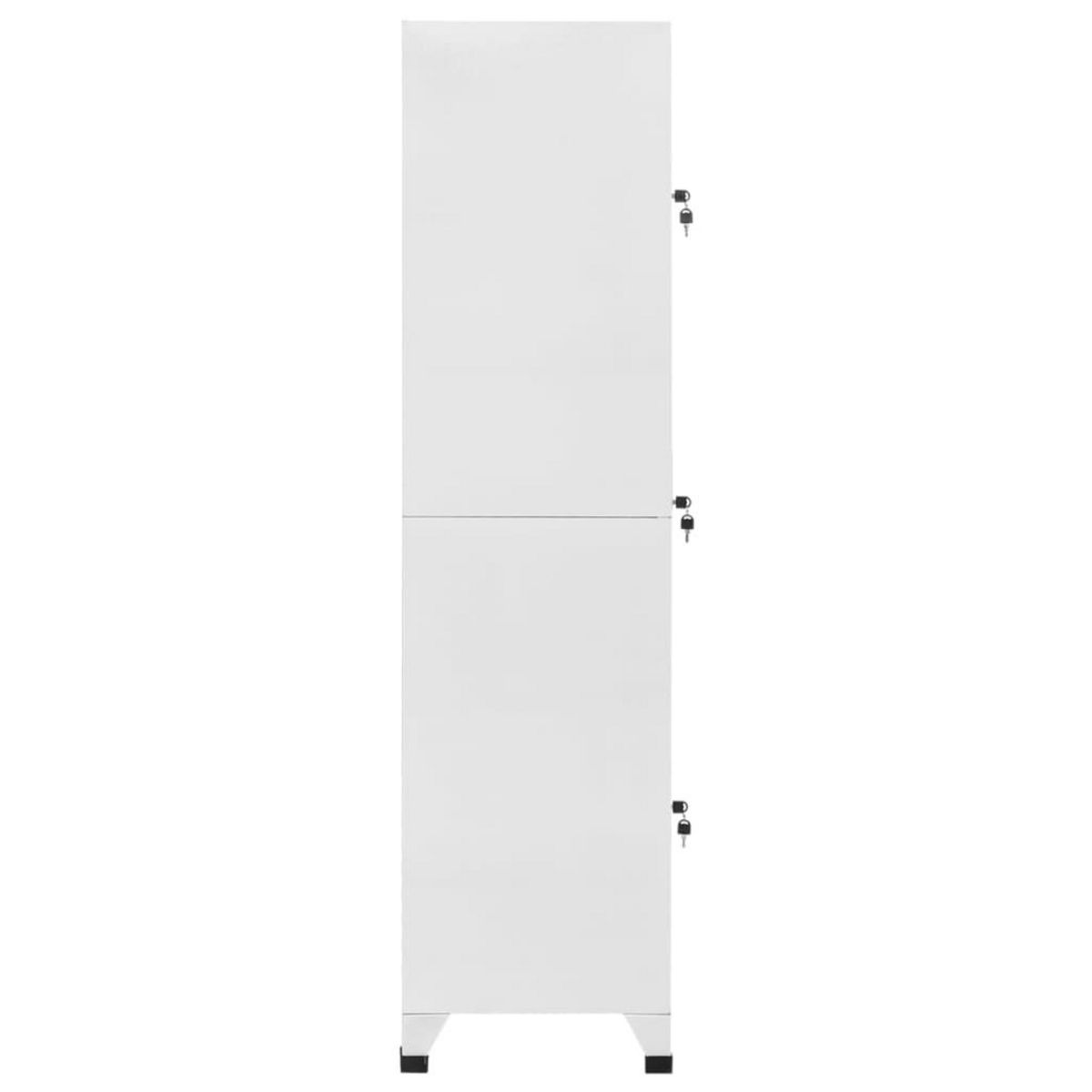 VIDAXL Armoire a casier avec 3 compartiments 38x45x180 cm