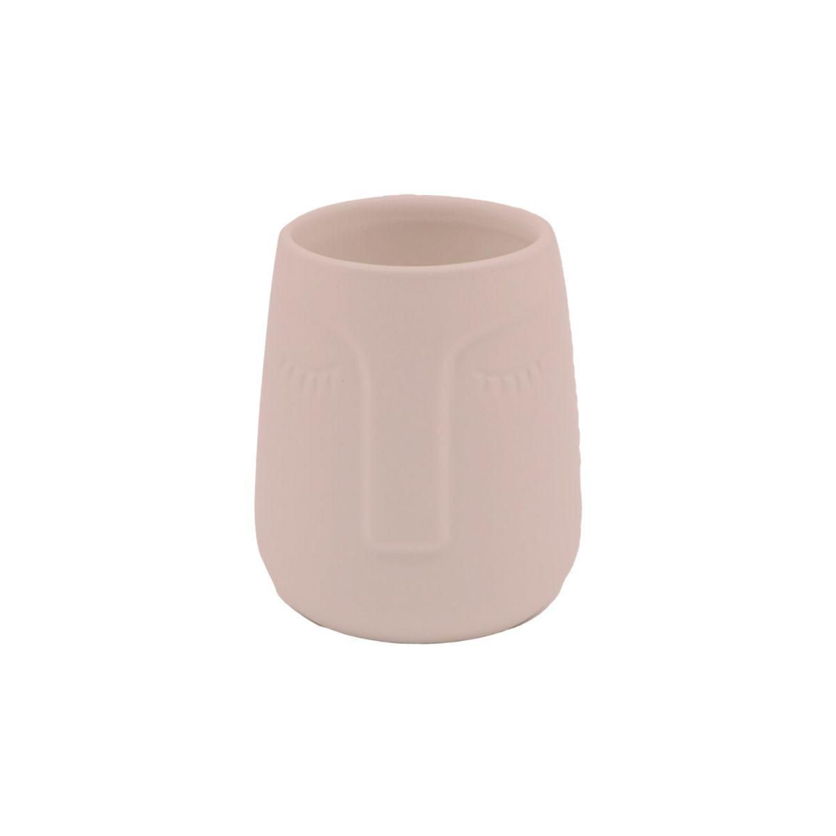 GUY LEVASSEUR Set salle de bain visage 3 pièces céramique rose