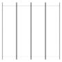 Voir la diapositive 3 : VIDAXL Cloison de separation 4 panneaux Blanc 200x200 cm Tissu