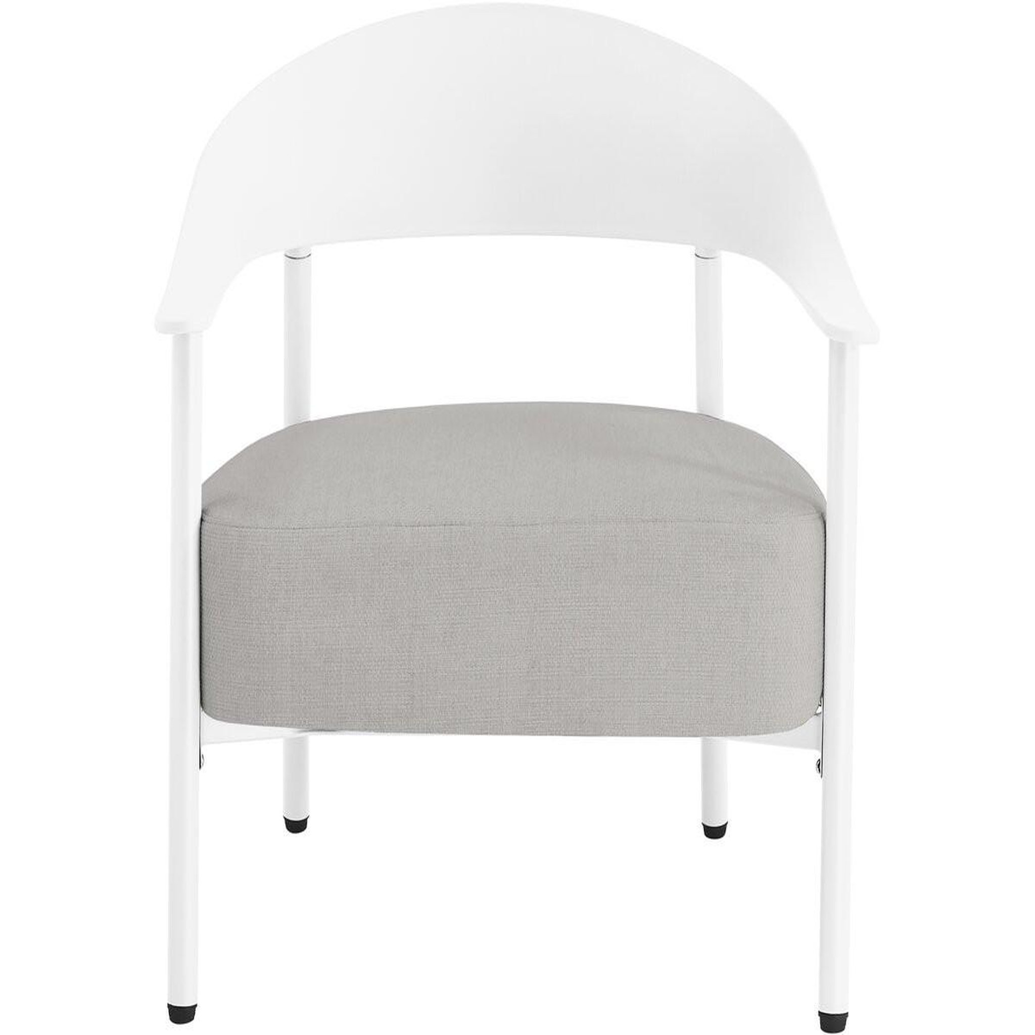 Voir la diapositive 4 : Habitat et Jardin Lot de 2 fauteuils de jardin en plastique et en métal  céora  - blanc