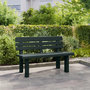 Voir la diapositive 3 : VIDAXL Banc de jardin vert 110x52x71 cm polypropylene