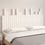 VIDAXL Tete de lit murale Blanc 146,5x3x80 cm Bois massif de pin