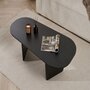 Voir la diapositive 4 : Habitat et Jardin Table basse en bois  Ovalis  - 130 x 65 x 40 cm - Bois Noir