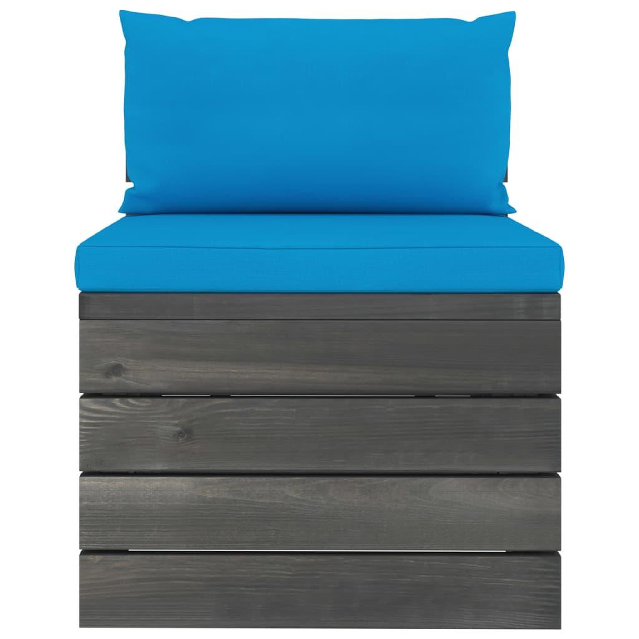 Voir la diapositive 5 : VIDAXL Salon palette de jardin 6 pcs avec coussins Bois de pin massif
