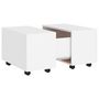 Voir la diapositive 2 : VIDAXL Table basse blanc 60x60x38 cm bois d ingénierie