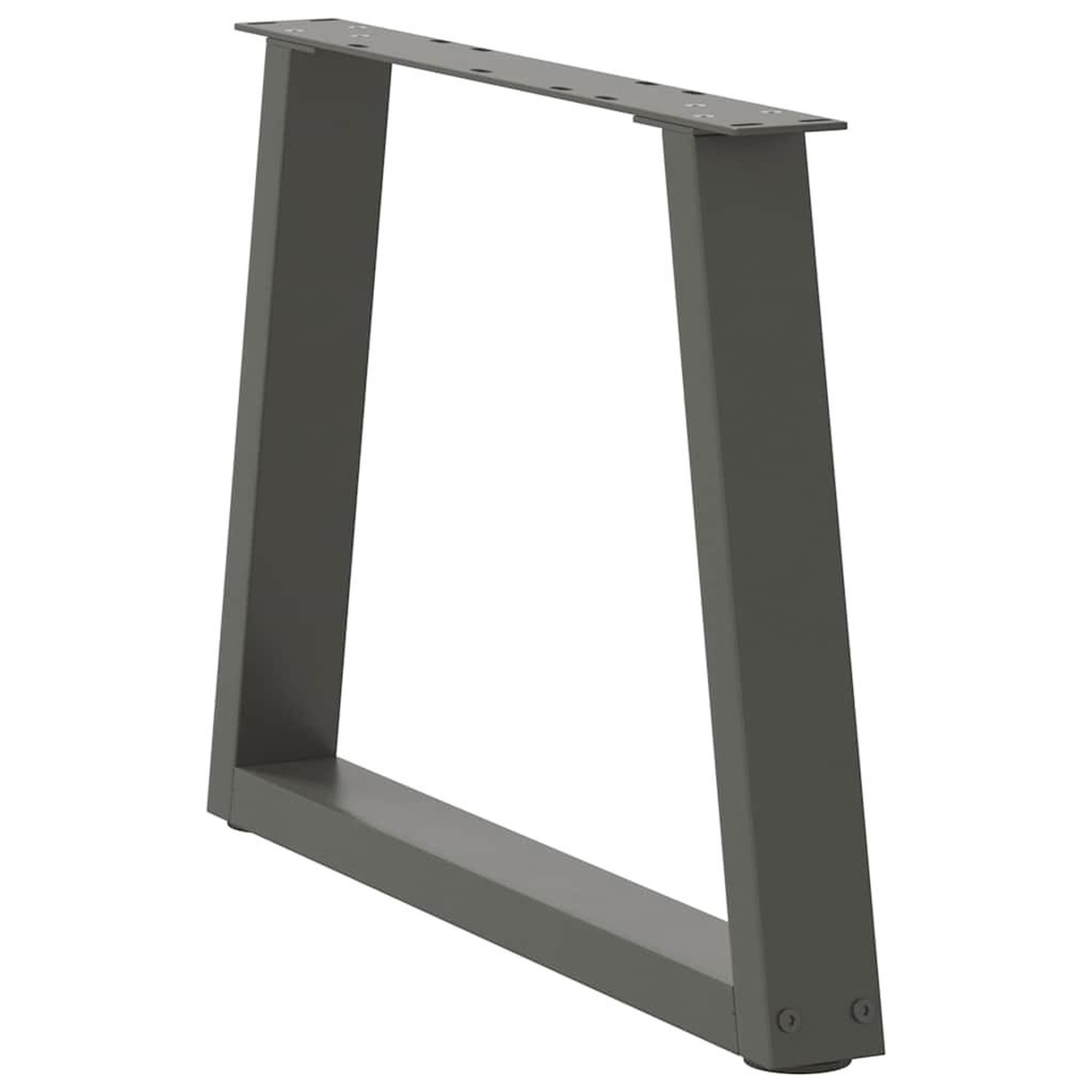 Voir la diapositive 4 : VIDAXL Pieds de table a manger en forme de V 2 pcs anthracite acier