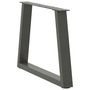 Voir la diapositive 4 : VIDAXL Pieds de table a manger en forme de V 2 pcs anthracite acier