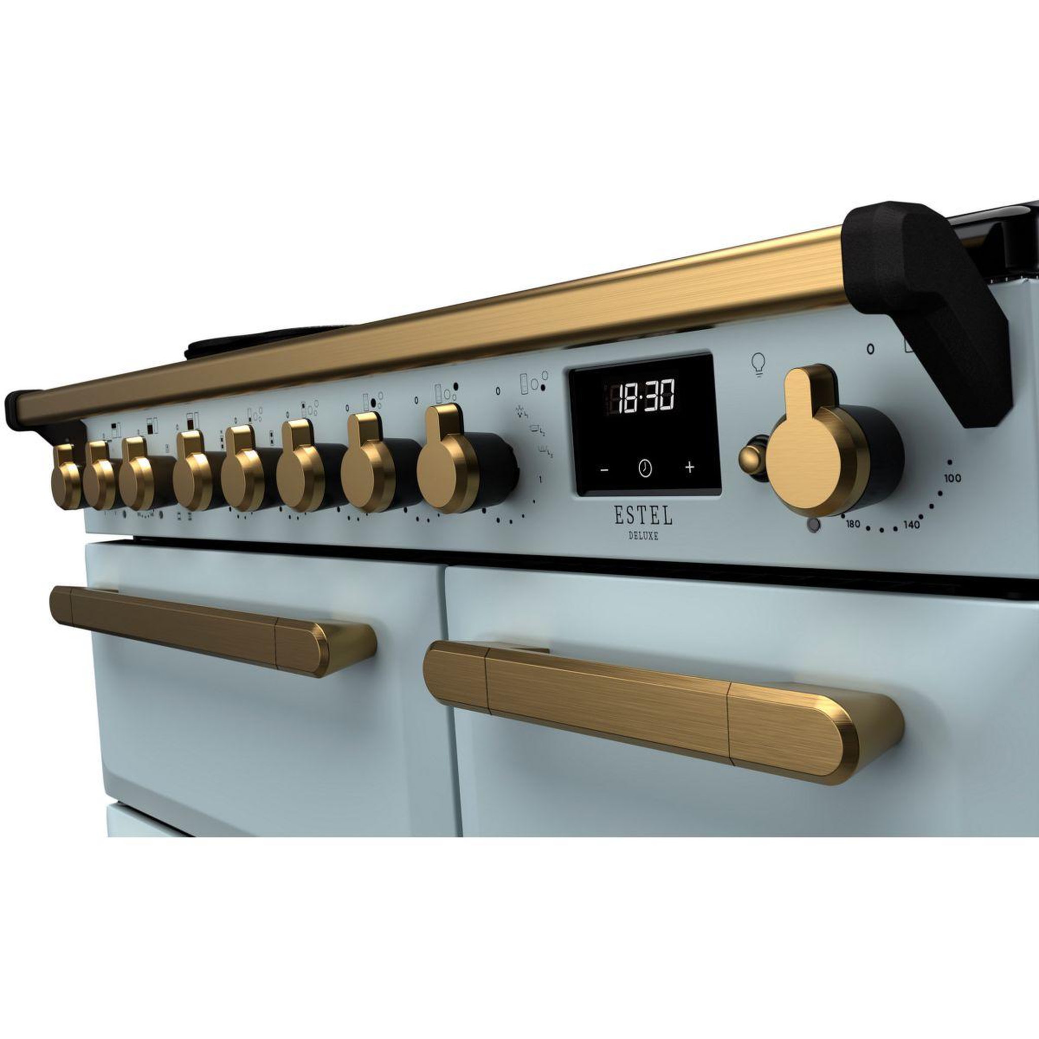 Voir la diapositive 4 : Falcon Piano de cuisson induction estel deluxe tab ind 90 cm bleu pastel l
