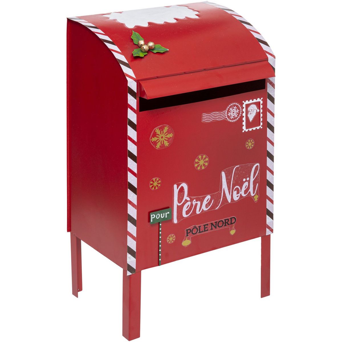 ATMOSPHERA Boite aux lettres en métal roge h80cm
