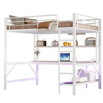 MERAX Lit mezzanine. Coloris disponibles : Noir