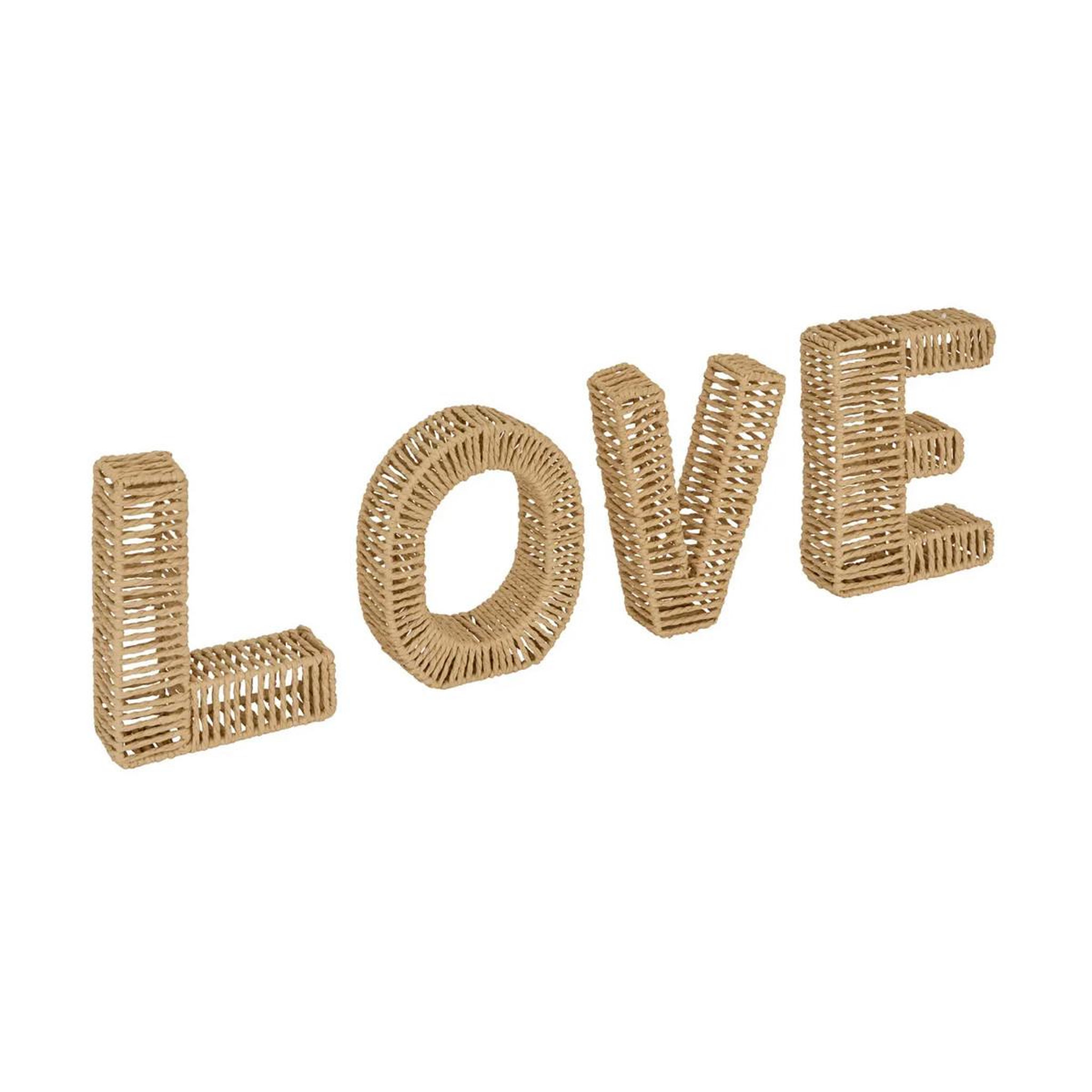 ATMOSPHERA Mot déco à poser  love  59cm naturel