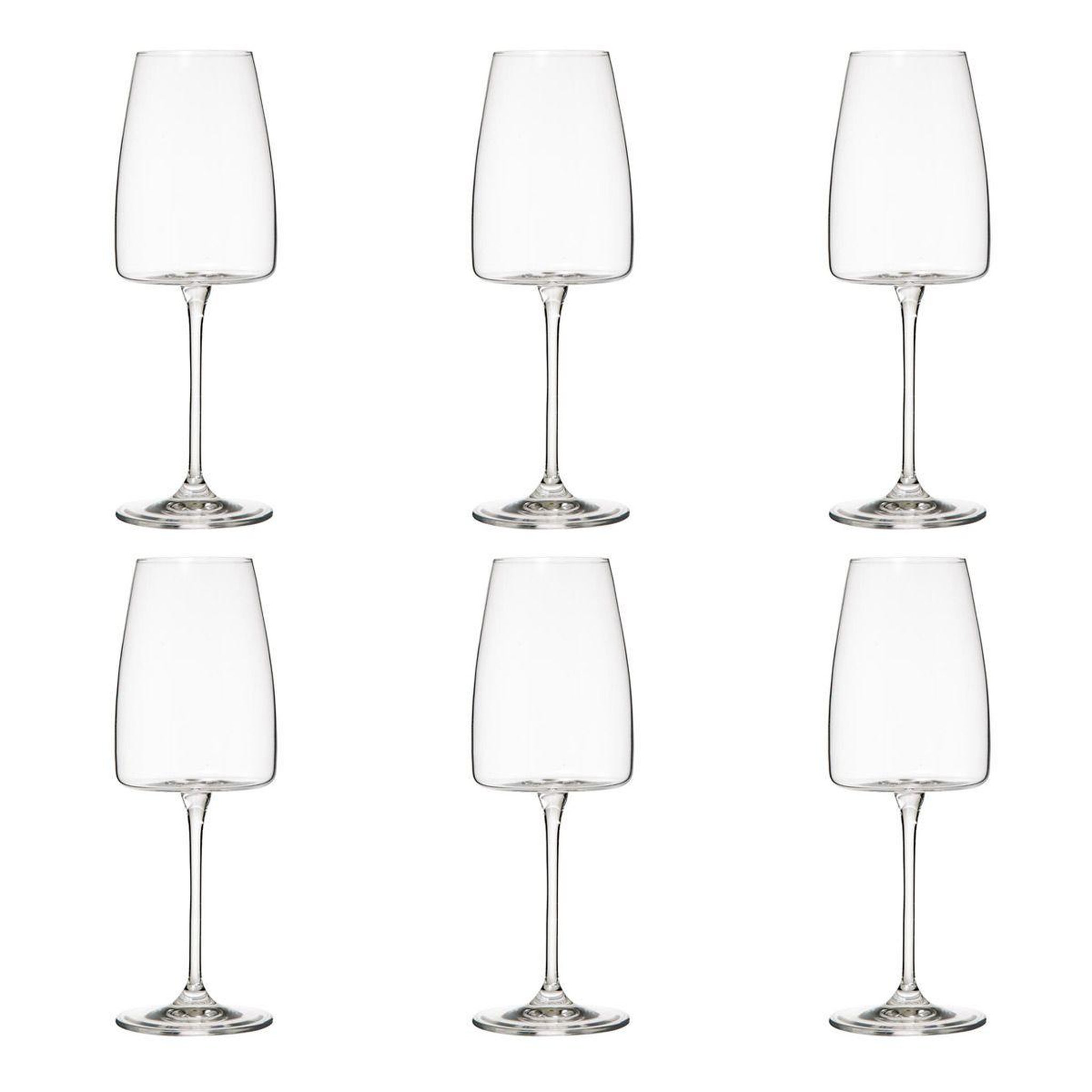 SECRET DE GOURMET Lot de 6 verres à vin  angara  42cl transparent