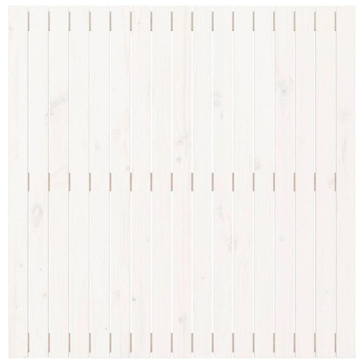 VIDAXL Tete de lit murale Blanc 108x3x110 cm Bois massif de pin