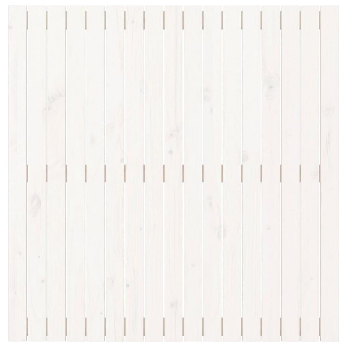 VIDAXL Tete de lit murale Blanc 108x3x110 cm Bois massif de pin