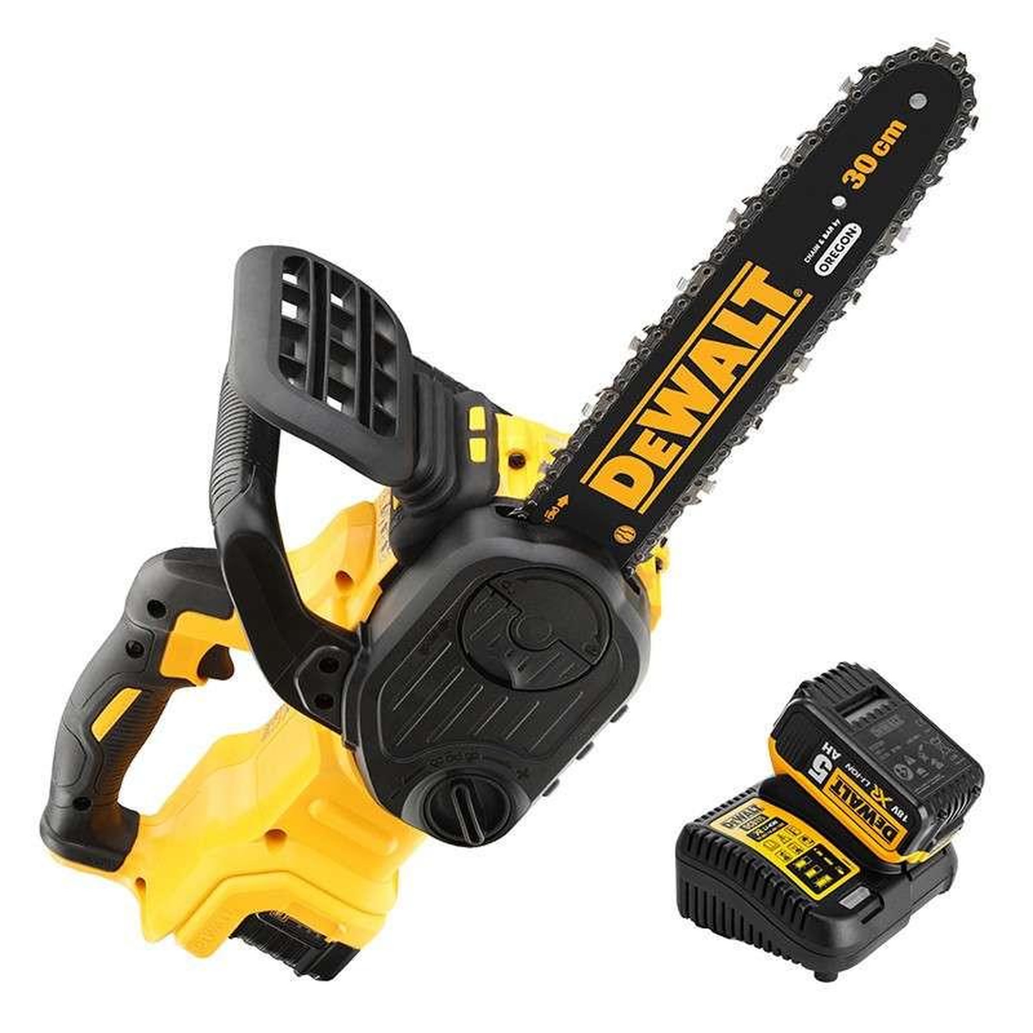 Dewalt Tronçonneuse élagueuse 18V DEWALT DCM565P1-QW avec une batterie 5,0 Ah
