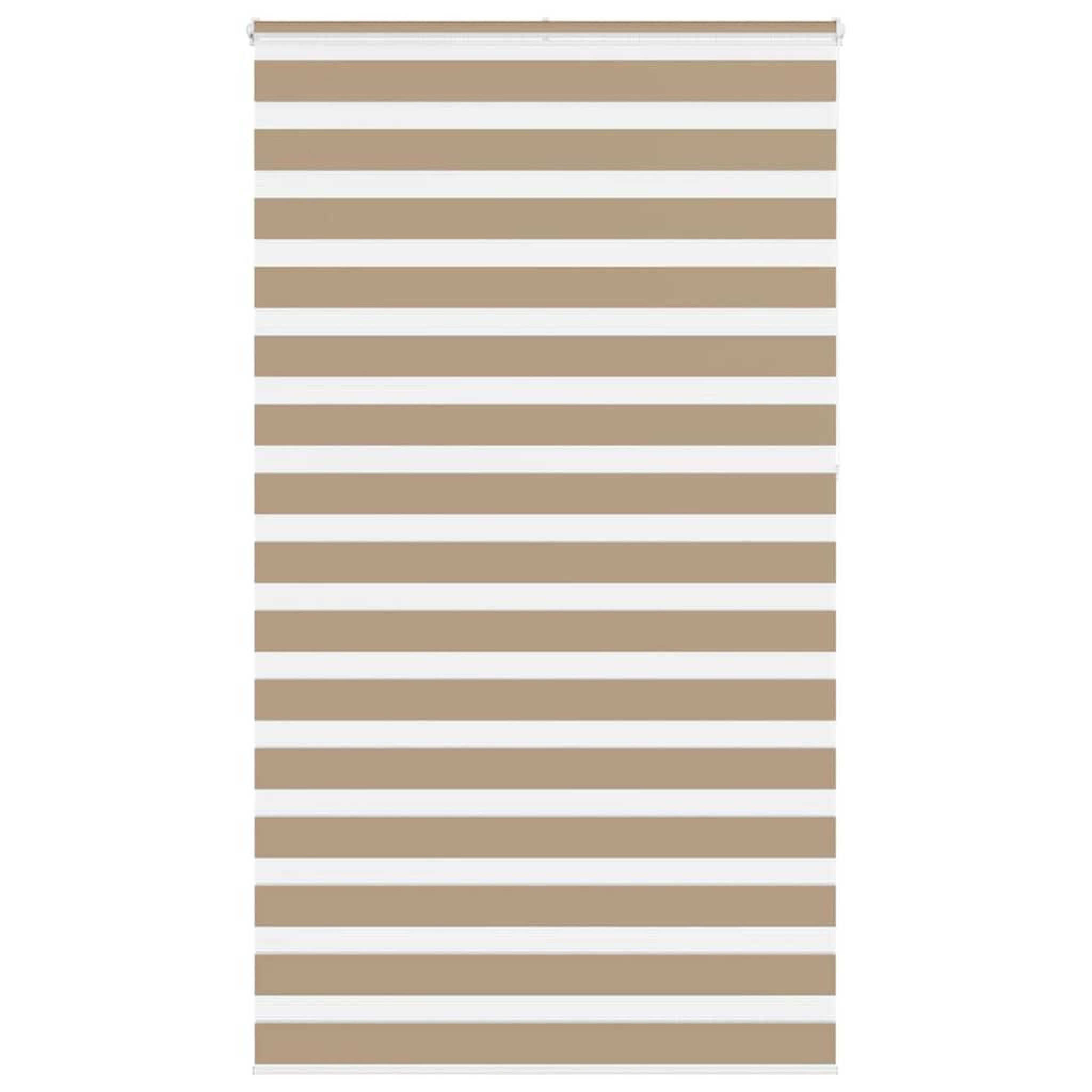 VIDAXL Store zebre marron sable largeur du tissu 120,9 cm polyester