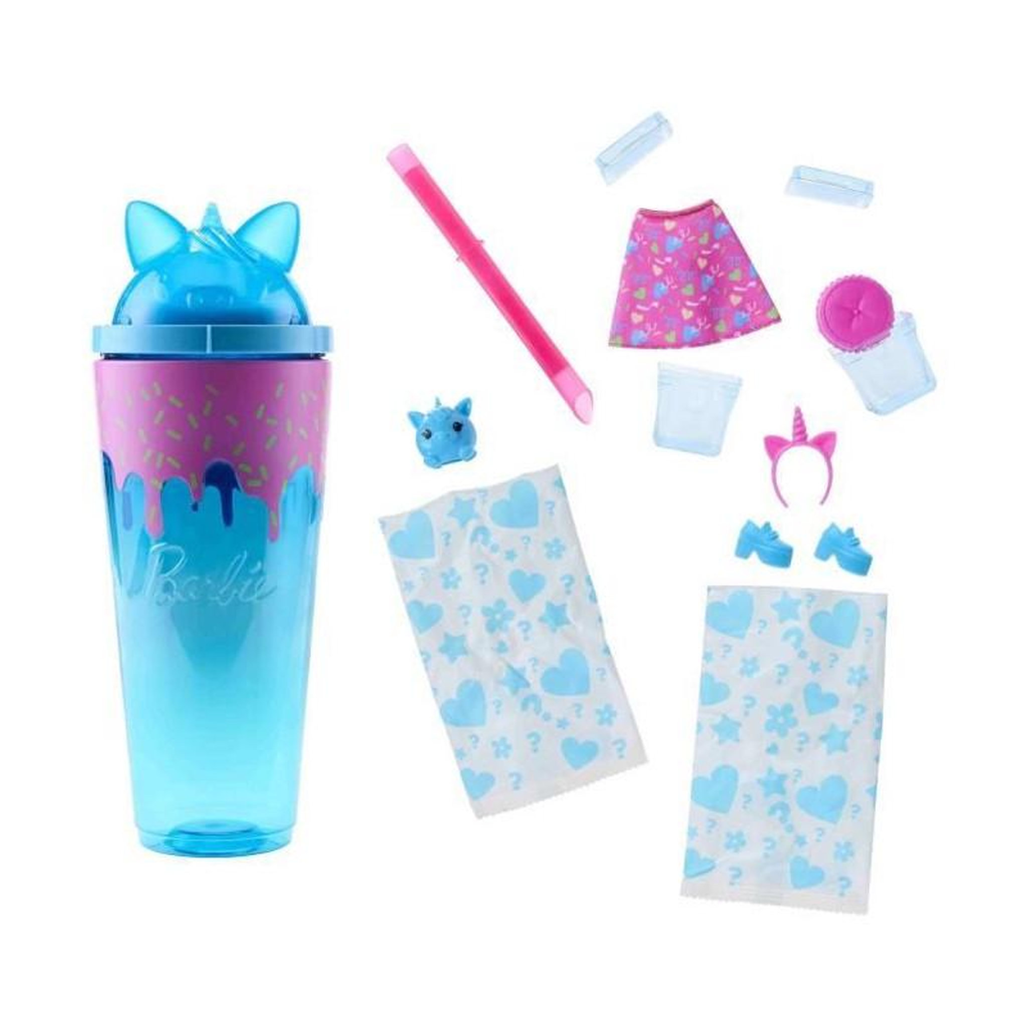 Voir la diapositive 4 : BARBIE POP REVEAL LICORNE BLEUE