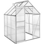 Habitat et Jardin Serre jardin polycarbonate 190 x 190 x 195 cm  Basilic  - 3,61 m² - Gris