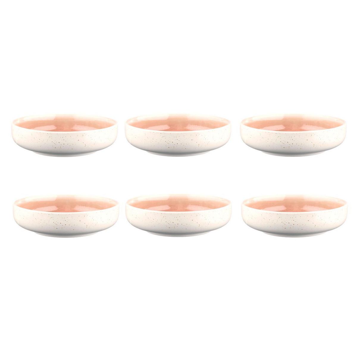 BJORN Bol OXYGEN Ø22cm - 6 pièces - Rose poudre