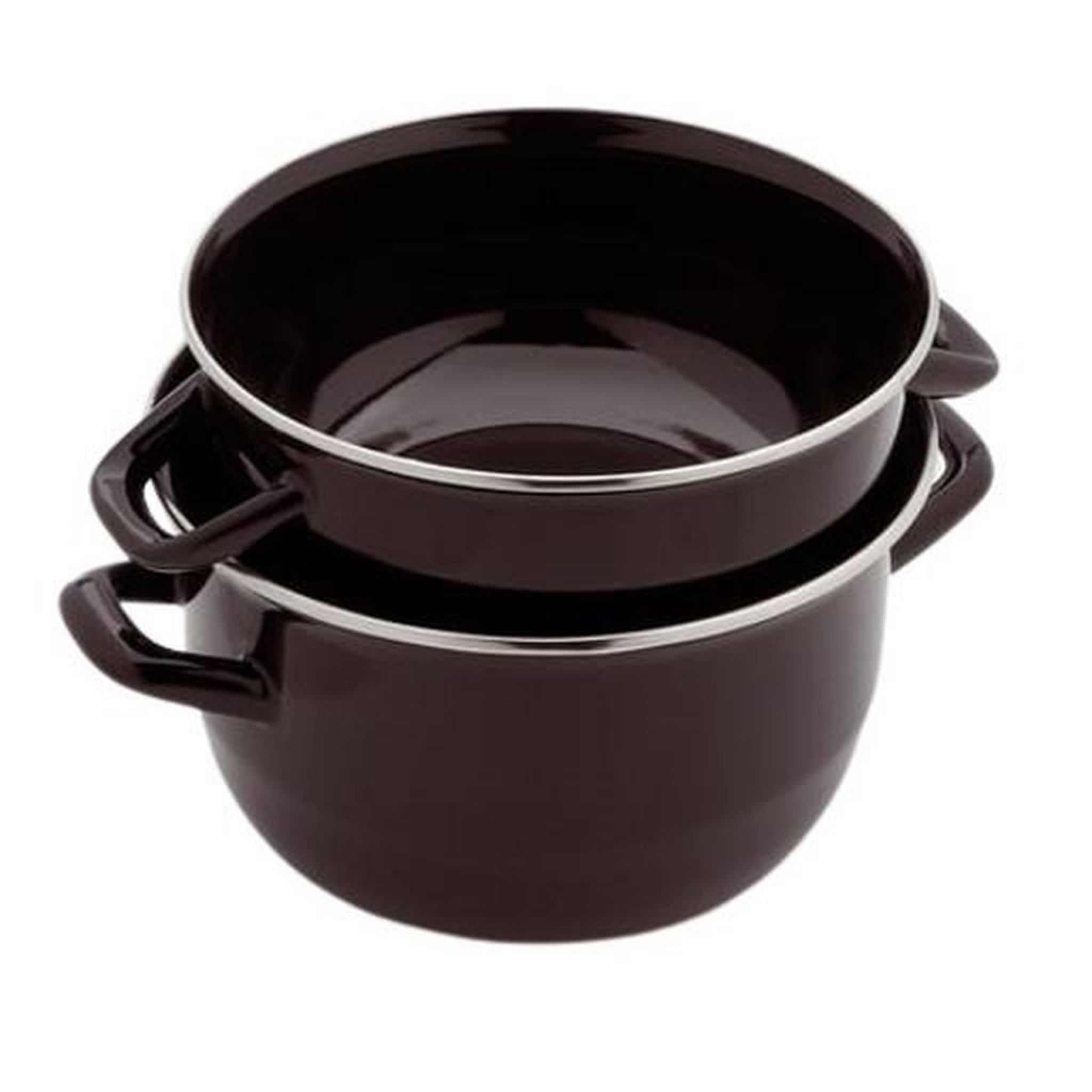 Marmite à moules noire induction 18 cm 