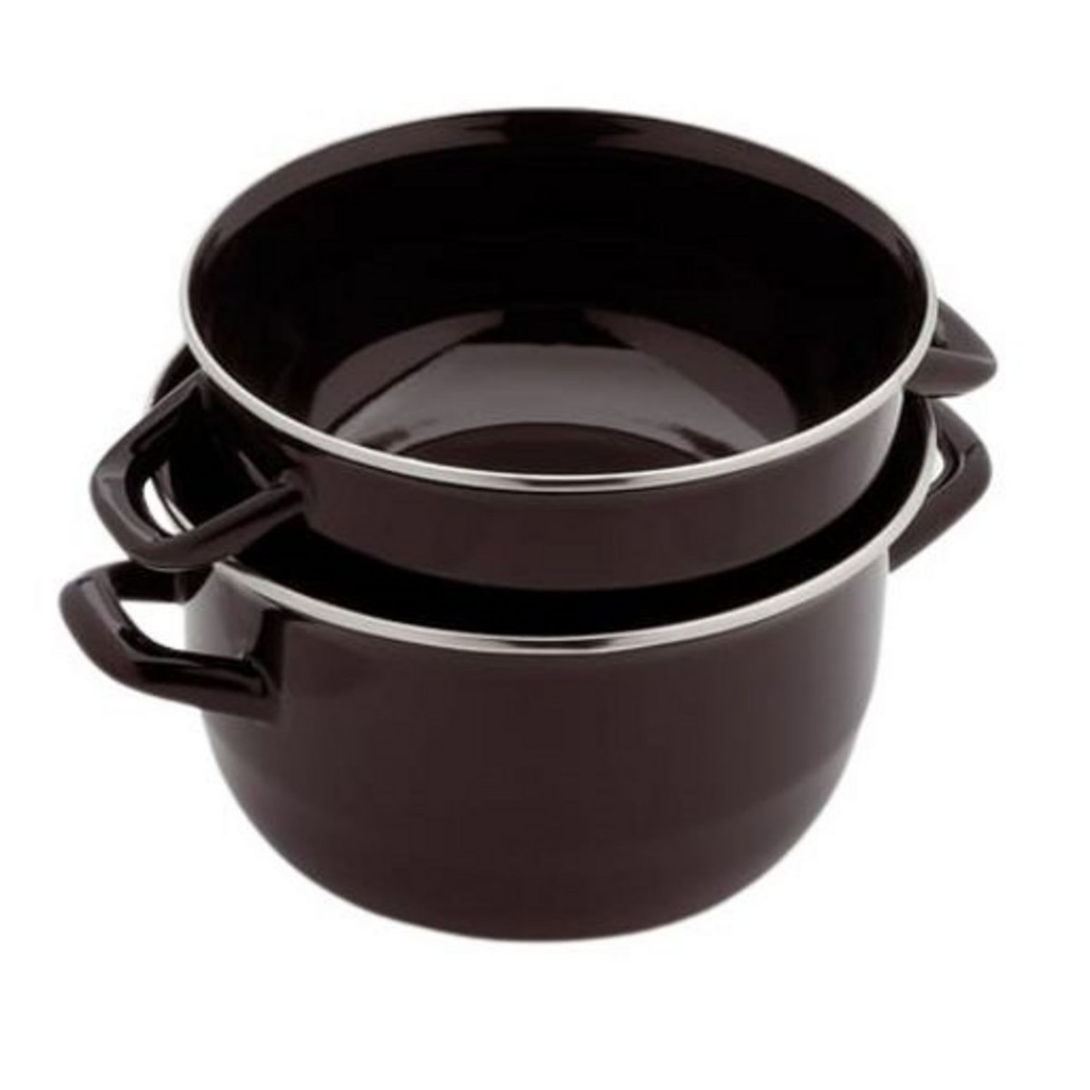 Marmite à moules noire induction 18 cm 