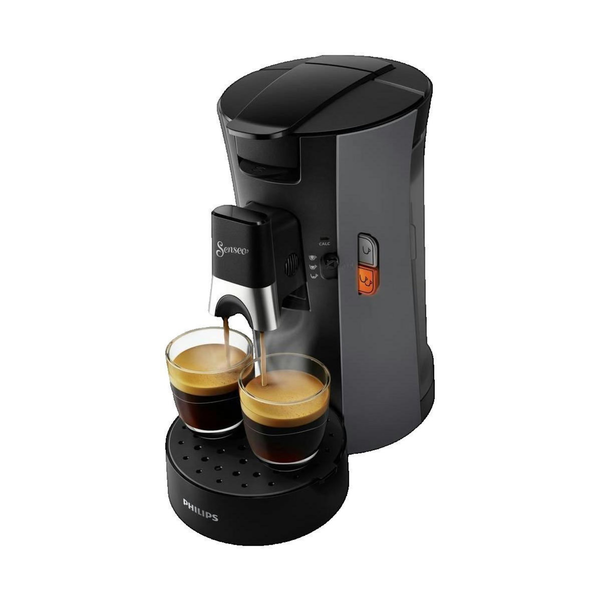 Philips Cafetière à dosettes Philips SENSEO Select anthracite