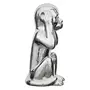 Paris Prix Statuette Déco en Céramique  Singe Assis  28cm Argent