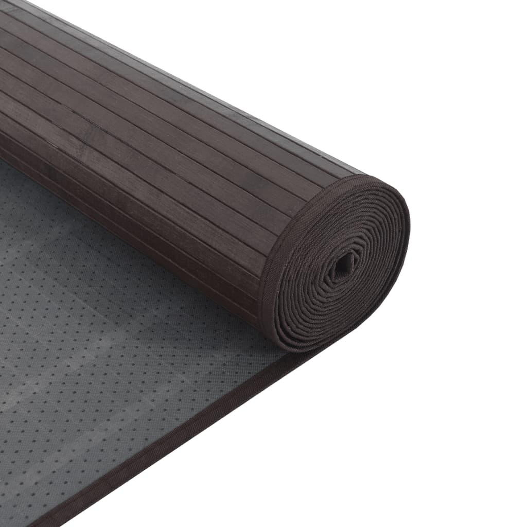 Voir la diapositive 5 : VIDAXL Tapis rectangulaire marron fonce 60x500 cm bambou