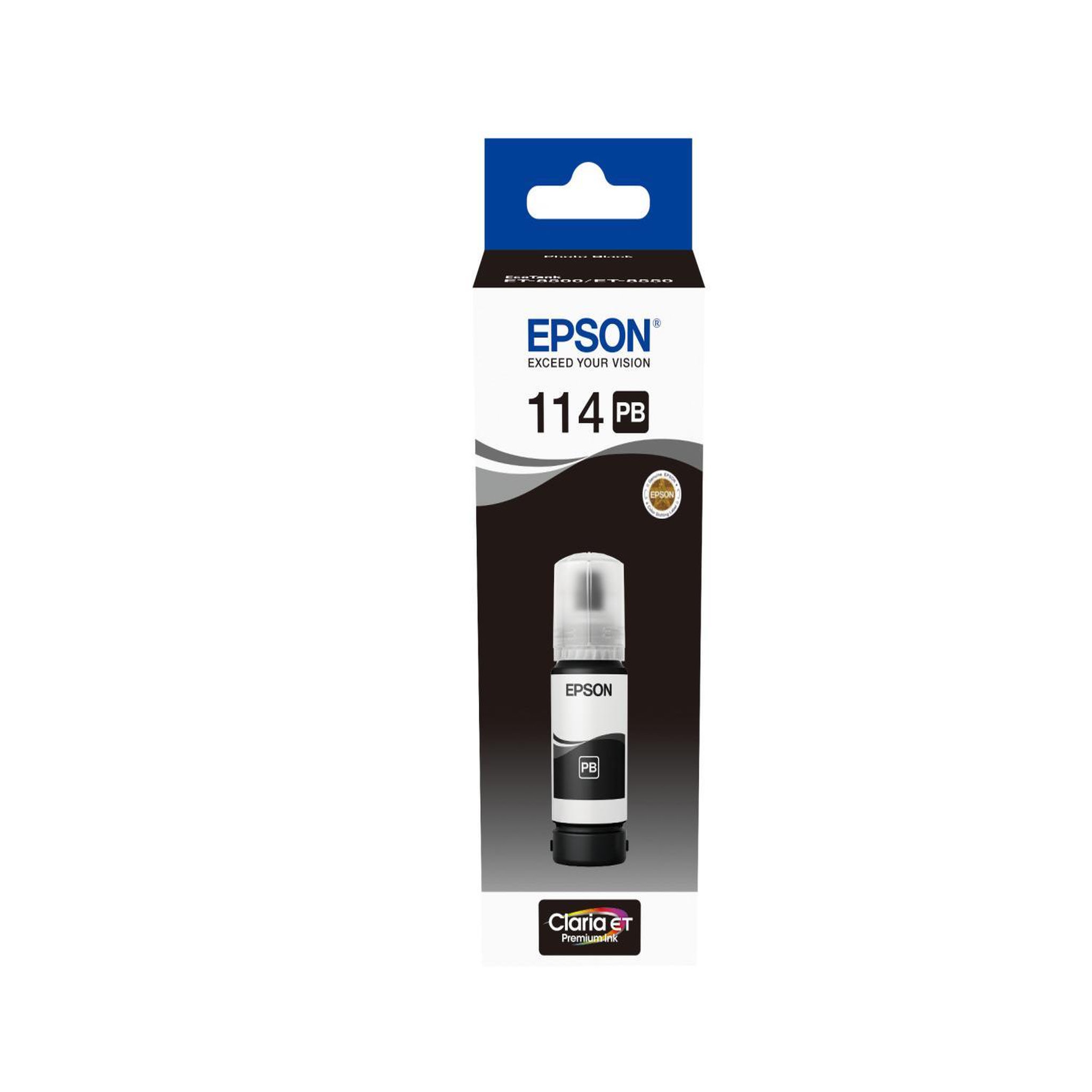 Voir la diapositive 2 : Epson Cartouche d'encre bouteille d'encre ecotank 114 noire photo - c13t07b240