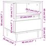 Voir la diapositive 6 : VIDAXL Tables de chevet 2 pcs blanc 40x35x50 cm bois d'ingenierie