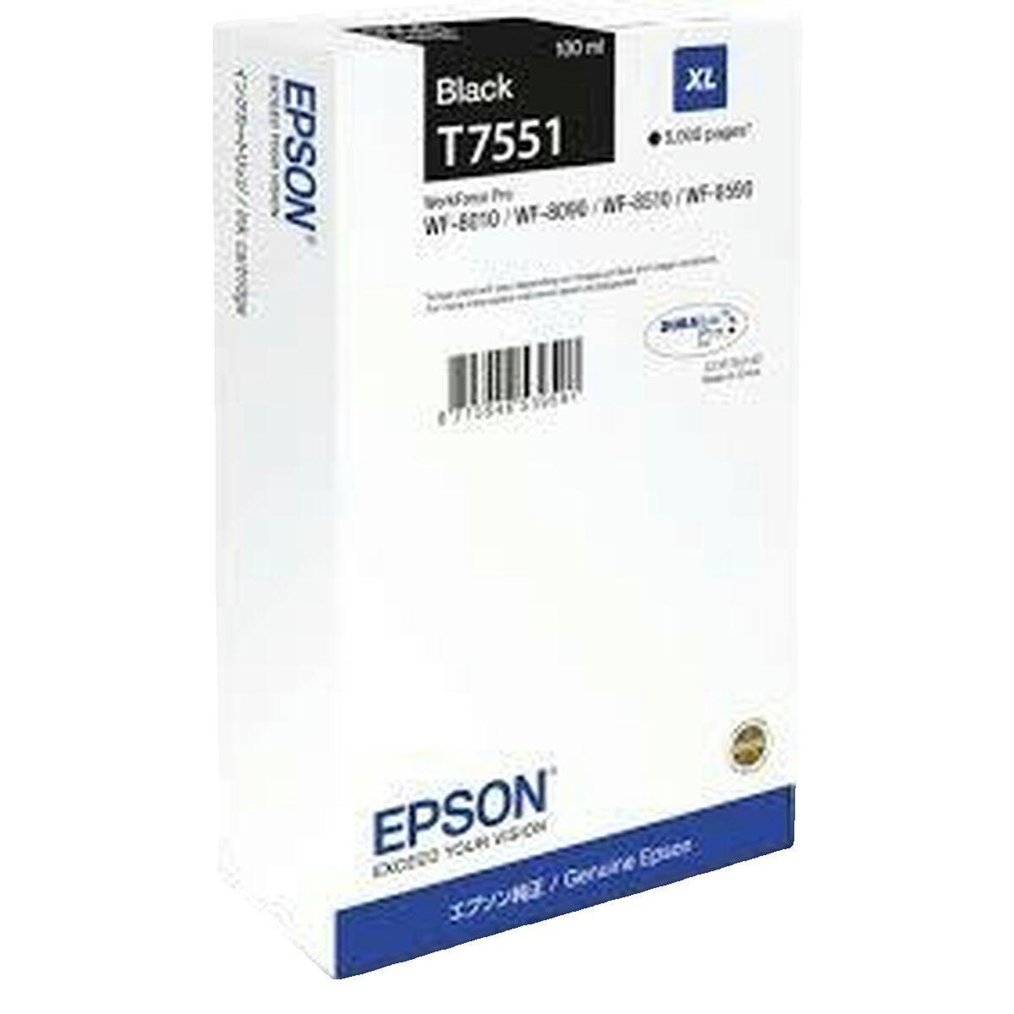 Voir la diapositive 2 : Epson Cartouche d'encre Epson T7551 Noir XL