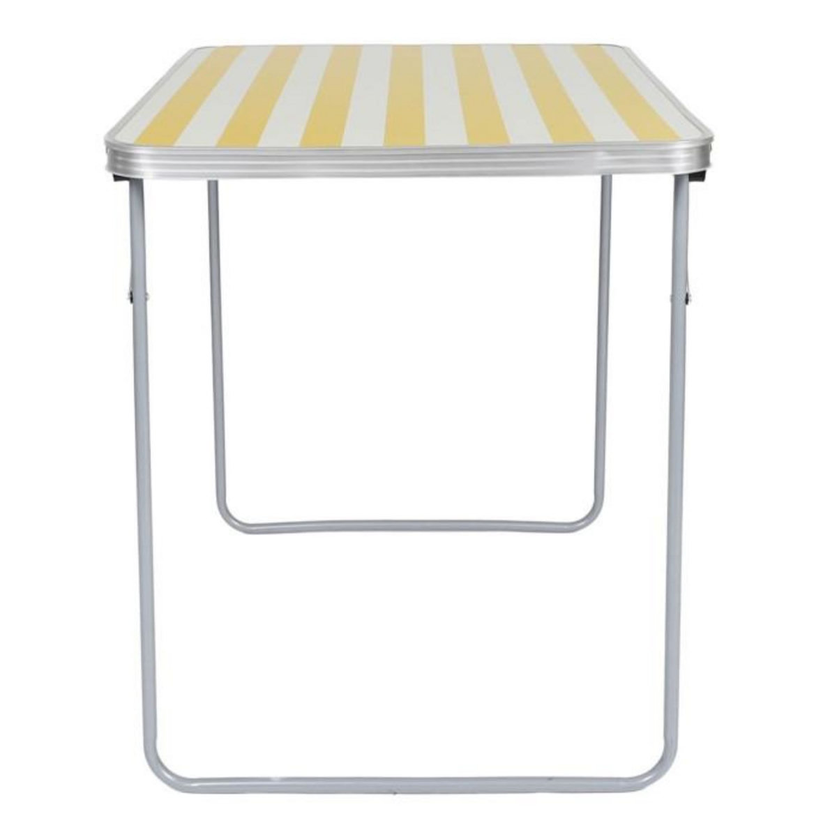 Paris Prix Table de Camping Pliable  Bain de Soleil  80cm Jaune