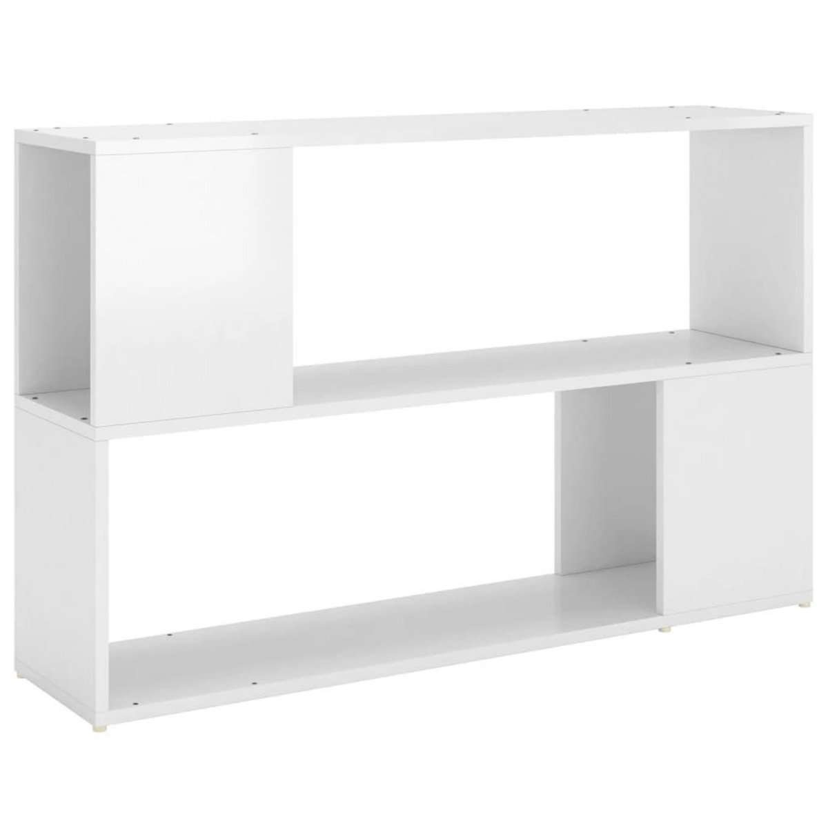 VIDAXL Bibliotheque Blanc brillant 100x24x63 cm Bois d'ingenierie