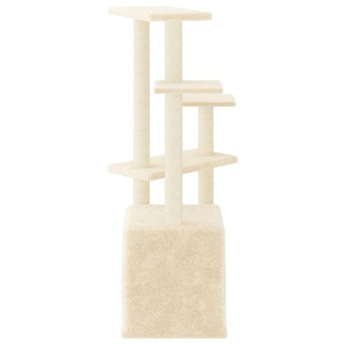 VIDAXL Arbre a chat avec griffoirs en sisal creme 107,5 cm