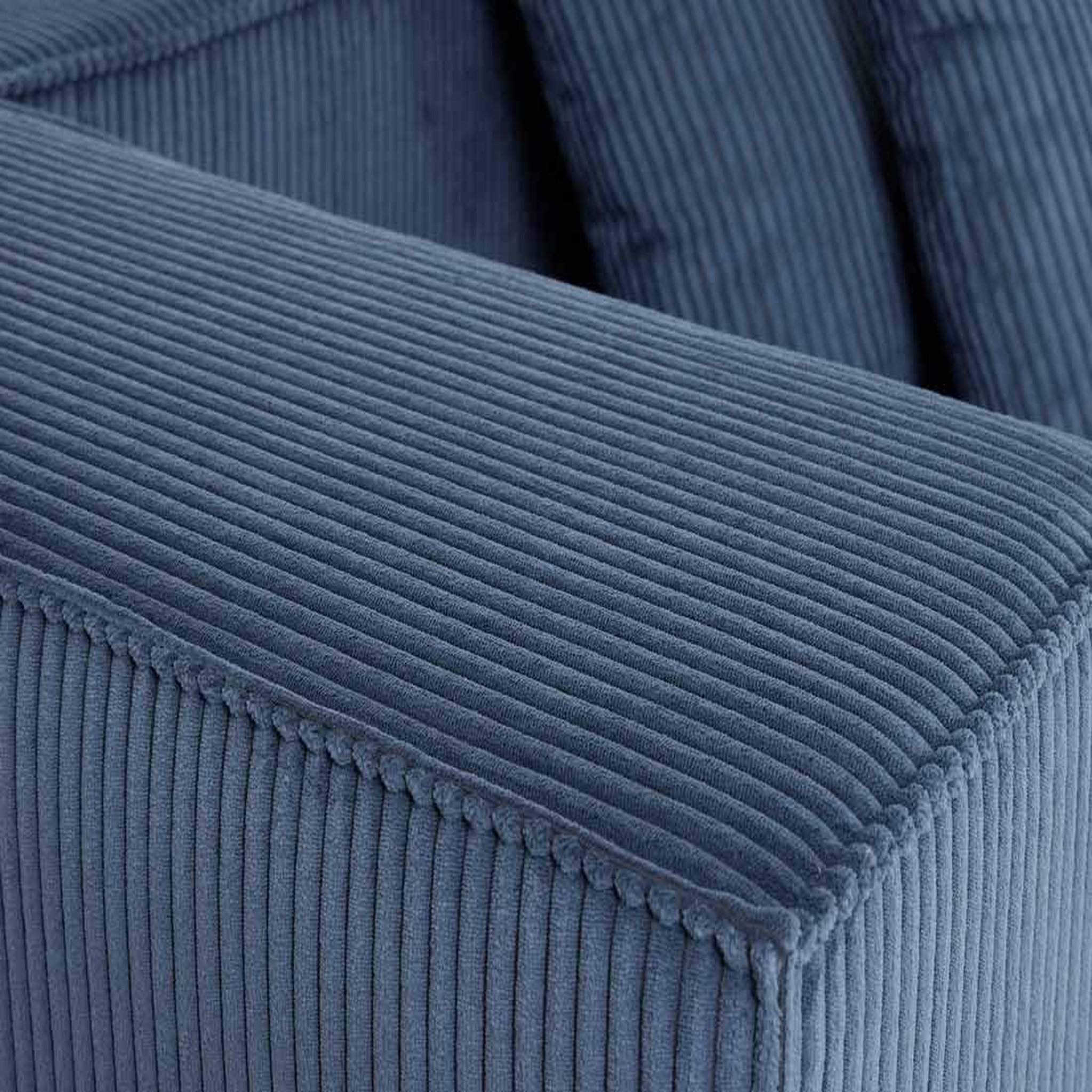 Voir la diapositive 6 : BEST MOBILIER Colombine - canapé modulable droit - 2 places - en velours côtelé