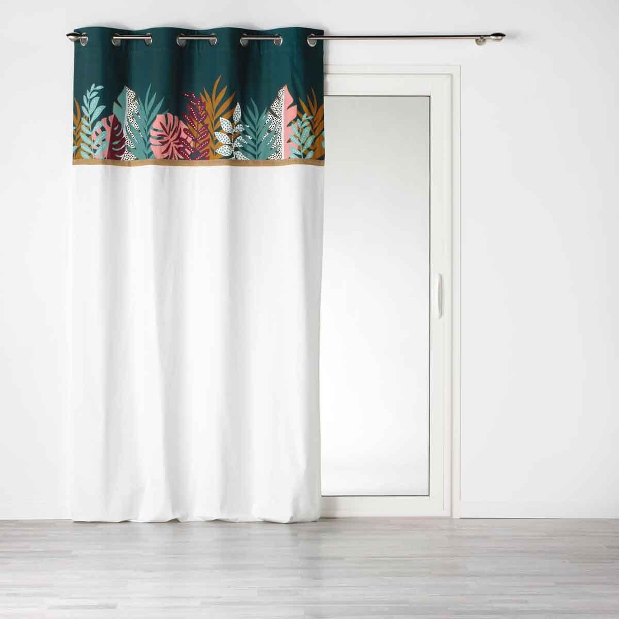 Douceur d'Intérieur Rideau à œillets  jacala  140x240cm bleu