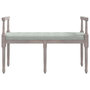 Voir la diapositive 3 : VIDAXL Banc Gris clair 110x40x70 cm Velours