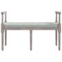 Voir la diapositive 3 : VIDAXL Banc Gris clair 110x40x70 cm Velours