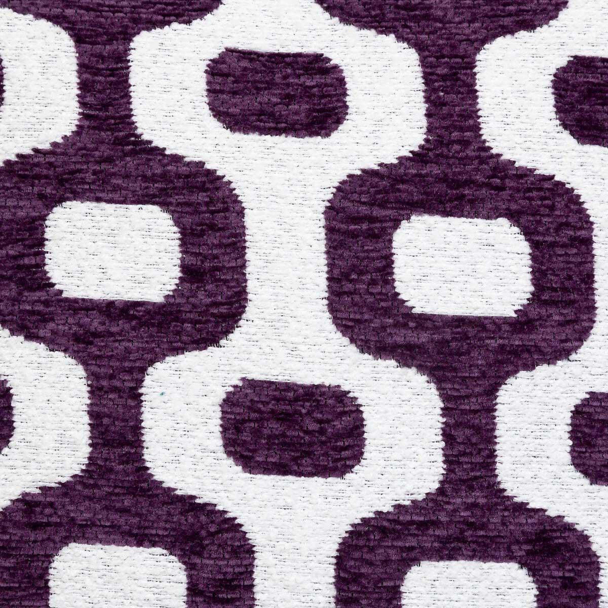Voir la diapositive 4 : ATMOSPHERA Housse de coussin chenille  jeni  40x40cm violet