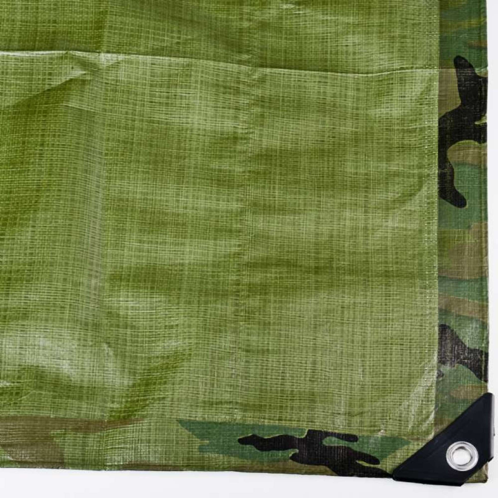 Voir la diapositive 3 :  Bâche camouflage 130g/m2 Werkapro 5x6m
