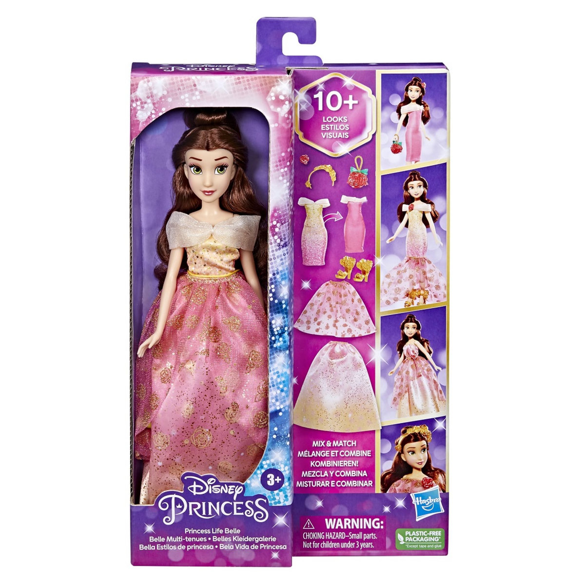 HASBRO Poupée Disney Princesse multi tenues 