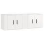 Voir la diapositive 2 : VIDAXL Meubles TV muraux 2 pcs blanc brillant 57x34,5x40 cm