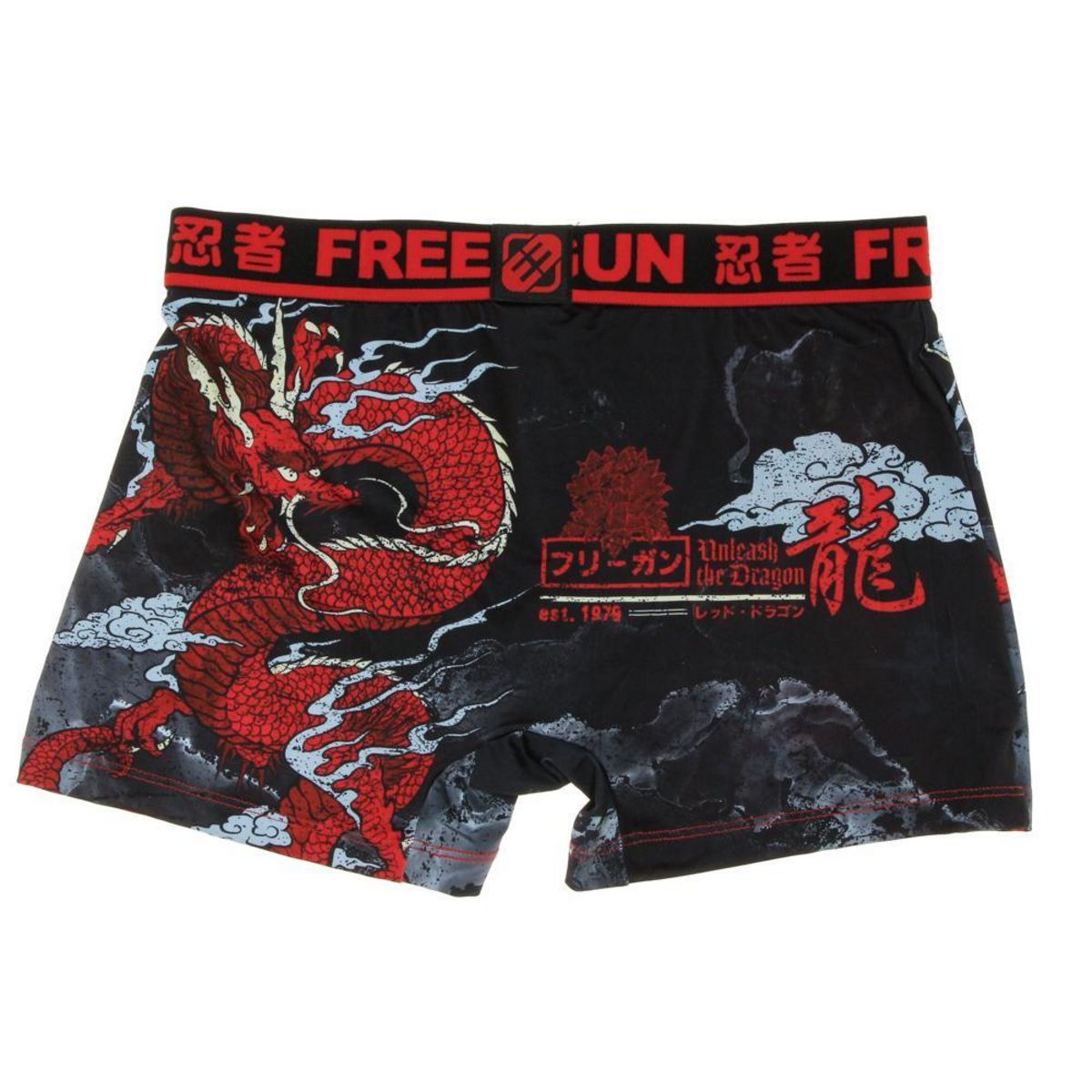 FREEGUN Boxer /Rouge Homme Freegun Dragon
