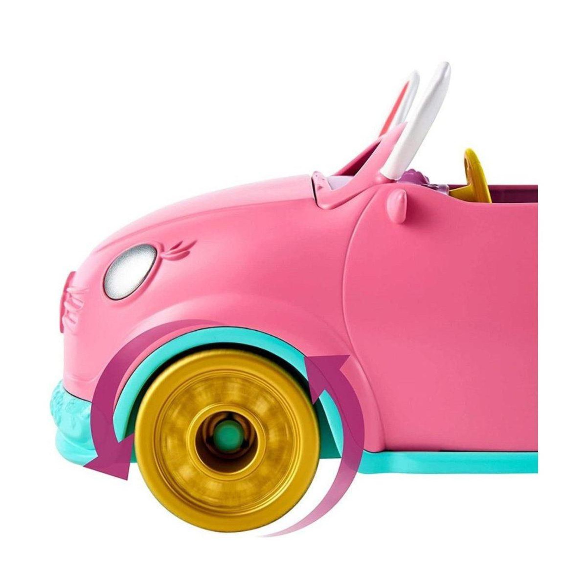 Voir la diapositive 3 : MATTEL Poupée enchantimals  hfc85 - bree bunny et sa voiture lapin